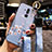 Custodia Silicone Gel Morbida Fiori Cover H08 per Huawei Mate 20 Lite Cielo Blu