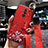 Custodia Silicone Gel Morbida Fiori Cover H08 per Huawei Mate 20 Lite Rosso