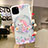 Custodia Silicone Gel Morbida Fiori Cover H10 per Apple iPhone 11 Pro Max Rosa