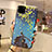 Custodia Silicone Gel Morbida Fiori Cover H20 per Apple iPhone 11 Pro Max Blu