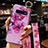 Custodia Silicone Gel Morbida Fiori Cover K02 per Samsung Galaxy S10 5G Viola