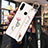 Custodia Silicone Gel Morbida Fiori Cover K03 per Huawei P30 Lite XL Rosa