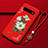 Custodia Silicone Gel Morbida Fiori Cover K03 per Samsung Galaxy S10 Plus Rosso