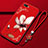 Custodia Silicone Gel Morbida Fiori Cover M02 per Oppo R17 Neo Rosso Rosa