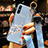 Custodia Silicone Gel Morbida Fiori Cover per Huawei Enjoy 10e Cielo Blu