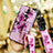 Custodia Silicone Gel Morbida Fiori Cover per Huawei Mate 20 Lite Rosa
