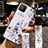Custodia Silicone Gel Morbida Fiori Cover per Huawei Nova 8 SE 5G Bianco