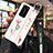 Custodia Silicone Gel Morbida Fiori Cover per Huawei P40 Pro