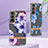 Custodia Silicone Gel Morbida Fiori Cover per Samsung Galaxy S22 5G