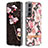 Custodia Silicone Gel Morbida Fiori Cover per Samsung Galaxy S22 5G Rosa