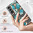 Custodia Silicone Gel Morbida Fiori Cover per Samsung Galaxy S22 Plus 5G