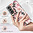 Custodia Silicone Gel Morbida Fiori Cover per Samsung Galaxy S23 5G
