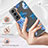 Custodia Silicone Gel Morbida Fiori Cover per Samsung Galaxy S23 5G