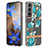 Custodia Silicone Gel Morbida Fiori Cover per Samsung Galaxy S23 5G Ciano