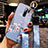 Custodia Silicone Gel Morbida Fiori Cover per Xiaomi Redmi 9 Cielo Blu