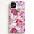 Custodia Silicone Gel Morbida Fiori Cover S01 per Apple iPhone 11