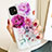 Custodia Silicone Gel Morbida Fiori Cover S01 per Apple iPhone 11 Viola