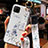 Custodia Silicone Gel Morbida Fiori Cover S01 per Huawei P40 Lite Bianco