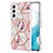 Custodia Silicone Gel Morbida Fiori Cover S01 per Samsung Galaxy S23 5G Rosa