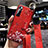 Custodia Silicone Gel Morbida Fiori Cover S01 per Xiaomi Mi 10 Ultra Rosso