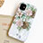 Custodia Silicone Gel Morbida Fiori Cover S02 per Apple iPhone 11