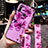 Custodia Silicone Gel Morbida Fiori Cover S02 per Huawei Enjoy 10 Plus