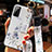 Custodia Silicone Gel Morbida Fiori Cover S02 per Huawei Honor 30 Lite 5G Bianco
