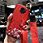Custodia Silicone Gel Morbida Fiori Cover S02 per Xiaomi Poco F2 Pro Rosso