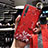 Custodia Silicone Gel Morbida Fiori Cover S03 per Xiaomi Mi 10 Rosso