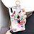 Custodia Silicone Gel Morbida Fiori Cover S05 per Huawei P30 Multicolore