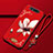 Custodia Silicone Gel Morbida Fiori Cover S06 per Samsung Galaxy A90 4G Rosso Rosa