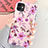 Custodia Silicone Gel Morbida Fiori Cover S07 per Apple iPhone 11 Viola