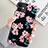 Custodia Silicone Gel Morbida Fiori Cover S08 per Apple iPhone 11 Nero