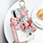 Custodia Silicone Gel Morbida Fiori Cover S08 per Huawei P30 Multicolore