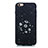 Custodia Silicone Gel Morbida Mistica Luna Stelle Cover per Apple iPhone 6 Nero