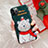 Custodia Silicone Gel Morbida Natale Cover per Apple iPhone 12 Pro Verde