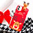 Custodia Silicone Gel Morbida Natale Cover S02 per Apple iPhone 12 Mini Rosso