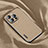 Custodia Silicone In stoffa Ultra Sottile Morbida Cover AT1 per Apple iPhone 13 Pro Marrone Chiaro