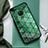 Custodia Silicone Laterale Fantasia Modello Specchio Cover per Huawei Mate 20 Verde