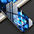 Custodia Silicone Laterale Farfalla Specchio Cover per Huawei P30 Blu