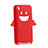 Custodia Silicone Morbida Angelo per Apple iPod Touch 4 Rosso