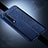 Custodia Silicone Morbida In Pelle Cover A01 per Xiaomi Mi 10 Blu