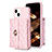 Custodia Silicone Morbida In Pelle Cover BF1 per Apple iPhone 13 Oro Rosa