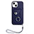 Custodia Silicone Morbida In Pelle Cover BF1 per Apple iPhone 14 Plus Blu