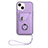 Custodia Silicone Morbida In Pelle Cover BF1 per Apple iPhone 14 Viola