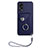 Custodia Silicone Morbida In Pelle Cover BF1 per Oppo A58 5G Blu