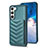 Custodia Silicone Morbida In Pelle Cover BF1 per Samsung Galaxy S22 5G
