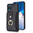 Custodia Silicone Morbida In Pelle Cover BF2 per Samsung Galaxy M12 Nero