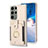 Custodia Silicone Morbida In Pelle Cover BF2 per Samsung Galaxy S22 Ultra 5G Khaki