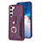 Custodia Silicone Morbida In Pelle Cover BF2 per Samsung Galaxy S23 5G Viola